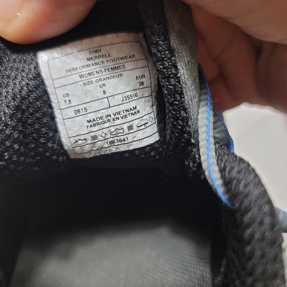 Merrell Siren Edge Trail Running Tennis Shoes 7.5 Gray Lace Up - Picture 8 of 8